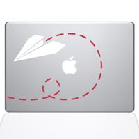 The Decal Guru Paper Airplane Decal Vinyl Sticker (1387-MAC-15X-NA)