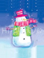 Hi-Look Microfiber Cleaning Cloth - Snowman