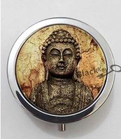 BlackKey Tibetan Buddha 3-Compartment Decorative Pocket Gift Box Case Organizer for Pill, Color 1 -7