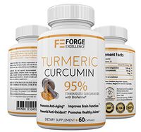 Turmeric Curcumin with BioPerine Joint Pain Relief - Potent Anti-Inflammatory Supplement - 100% Best All Natural Non-GMO Antioxidant Supplement with Black Pepper for Better Absorption Made in USA