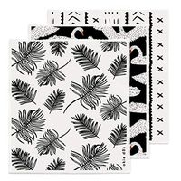 Okie Dōk Swedish Dishcloths - 100% Natural Cellulose Euro Sponge Cloths - Reusable, Compostable, and Eco-Friendly Cleaning Cloths for Kitchen - Absorbent and No Odor - Set of 3 (Mixed)