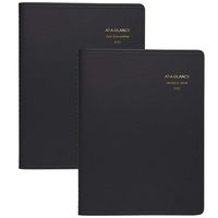 AT-A-GLANCE 2021 Daily Appointment Book, Eight Person, 8-1/2" x 11", Large, Black (7021271)