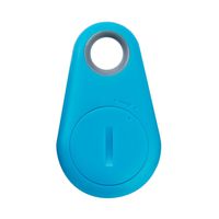 Sinfu GPS Tracker for Anti-Lost Theft Device Alarm Bluetooth Remote GPS Tracker Child Pet Bag Wallet Key Finder Phone Box (About 52X30X11mm, Blue)
