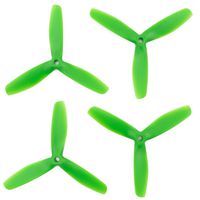 Gemfan 5x5x3 Glass Fiber Nylon Propeller - 3 Blade (Set of 4 - Green) FPV Drone Racing