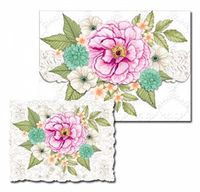 Pictura Sienna's Garden Embossed Foil Portofolio Boxed Note Cards, Bouquet, 10 ct