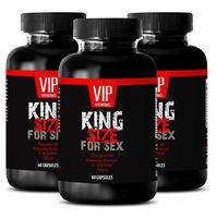 Testosterone Pills for Men for Sex - King Size for Sex - Maca Natural Vitality - 3 Bottles 180 Capsules