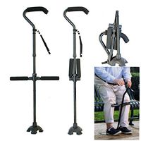 Folding Cane 300 lbs Walking Sticking for Men & Women - Collapsible, Lightweight, Height Adjustable Crutches Portable Walking Cane Mobility Aid