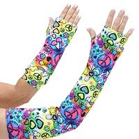 CastCoverz! Designer Arm Cast Cover - Peace of Fun - Large Short: 13" Length X 13" Circumference - Removable and Washable - Made in USA