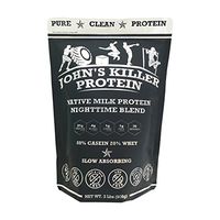 New - John's Killer Protein - Nighttime Blend. The Ideal Mix of 80% Slow Absorbing Casein & 20% Grass fed whey. Non-GMO, Soy & Gluten Free. Pure Protein Without sweeteners or Artificial Ingredients.