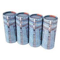 RONGCHUANG Facial Tissue 4 Packs, 120 Count Tissues Per Tube Portable Cylinder Box Roll for Office Car Home (Blue)