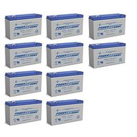 Power Sonic PS-6100 6V 12AH Tripp Lite BC200 Replacement Battery - 10 Pack