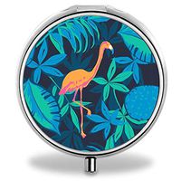 IMLONE Pill Organizer- Sliver Weekly Pill Boxes with 3 Components and Mirror for Travelling and Daily Needs,Compartments to Hold Vitamins, Cod Liver Oil, Supplements and Medication