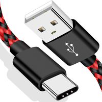 VOTY USB-C Type C Charging Cable 3.3 FT for Samsung Galaxy Note 9 8 S10 S9 S8 Plus,Pixel 2 XL,LG G7 G5 V35 V30 ThinQ,V30,Moto Z3 G6 X4,ZTE Blade Z Max X,Braided Fast Charger Cord for GoPro Hero 7 5 6
