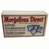 Morgellons Direct Dietary Supplement Potassium Iodide Crystals / 4 Pack pre-Measured for use with The Morgellons Direct Sski Potassium Iodide Solutions Mixing Kit. High Purity. 160 Grams Total.