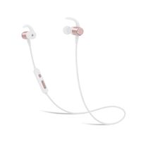 Wireless Sport Running Headphones, Bluetooth 4.1 Lightweight Stereo Earbuds with Magnetic, Best Wireless Sports Stereo Sweatproof Headset with Built-in Mic Compatible with iPhone (Rose Gold)