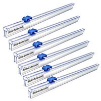 6 Slide Cutter Replacements For Your 24” Plastic Food Wrap Boxes - 25.5” Long Rails - Direct To You From Our USA Warehouse - Mymicco # 6025