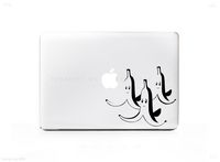 3x Slippery Banana Race Sticker Decal For MacBook Pro, PC, Laptop, Window, Car, or Wall