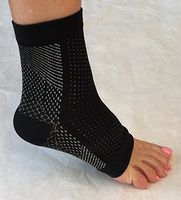 Plantar Fasciitis Medical Compression Sock/Sleeve, White and Black, toeless, S/M or L/XL - for Men and Women, Girls, Maternity, Basketball, Nurses, Workout,Bonus Plantar Fasciitis Guide