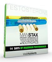 WebNutrients ManStax+ Testosterone Booster. 14 Doses, 2 Weeks Restoramones - Scientifically Proven Testosterone Enhancement with Nootropics, Nitric Oxide, PDE5 Support. Guaranteed Performance+Results.
