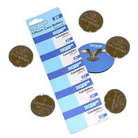 HQRP 5-Pack Coin Lithium Battery for Timex EA / 1440 / 5G911 / 758/759 / 760/780 + HQRP Coaster