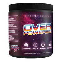 Overpowered - Gaming Performance Supplement - Cognition, Focus, Energy and Dexterity - Sour Patch Flavor, 30 Servings Powder