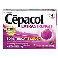 Cepacol Lozenges Max Numbing Sore Throat & Cough, Mixed Berry 16 ea (Pack of 8)
