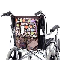 HNYG Wheelchair Backpack Pouch for Loose Itmes Provides Hands Free, Durable Wheelchair Bag, Frame Walker Pouch, Mobility Scooter Storage Tote Bag (2#)