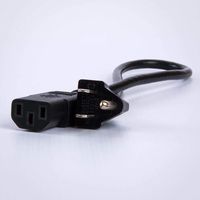 Power Cord 1.5ft - 3-6' Three-Prong Power Cord Extension - UL Listed - Compatible with Most Monitors, Desktop Computers, and Televisions