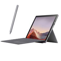Microsoft Surface Pro 7 2 in 1 Touchscreen PC Tablet 12.3" 2736x1824, 10th Gen i5, 8GB RAM, 128GB SSD, 4 Core up to 3.70 GHz, USB-C, Backlit, Webcam, Win 10 w/Platinum Type Cover and Surface Pen