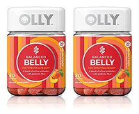 Balanced Belly Gummy Supplement; Prebiotic and Probiotic; Peachy Peach; 30 Count, 30 Day Supply (Packaging May Vary), 2 Pack