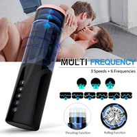 Real-Skin Feel Automatic Piston Telescopic and Rotation Handsfree 10 Modes Sucking USB Rechargeable Men Oral S(exy for Men se'x Toy six Toys for Mens- Sexy Underwear for Men Sleeve Stroker Adult Toys