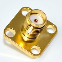 SMA Female Jack with 4 holes flange mount Solder RF Coaxial Connector Adapter