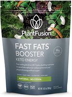 PlantFusion Fast Fats Booster|Keto Energy Powder Drink for Ketosis & Energy | Ketogenic Diet Supplement with MCTs & Electrolytes|Ideal for Athletic Performance & Sustained Energy Natural, 12 Packs