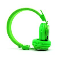 NIA Q8 Wireless Bluetooth Headphones with Built-in FM Radio and TF Card Mp3 Player- Lime Green