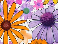 Pack Of 120, Summer Garden Recycled Floral Tissue Prints Paper 20" x 30" Sheets Made In USA