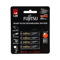 Fujitsu HR-4UTHCEX(4B) 4-Pack AAA High Capacity Ni-MH Pre-Charged Rechargeable Batteries (Made in Japan)
