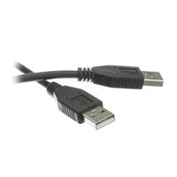 ACL 10 Feet USB 2.0 A Male to A Male Cable, 28/24 AWG, Black, 1 Pack