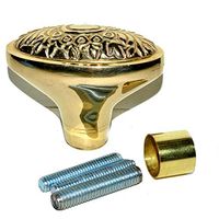 Eve.Store Antique Style Brass Wood Cane Designer Victorian Walking Stick Vintage Item