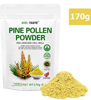 Pine Pollen Powder 6 Ounce, Wild Harvested - Pinus Tabuliformis， 99% Cracked Cell Wall, Boosts Energy and Immunity Supports