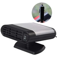 Portable Car Heater Car Defroster with Air Purification 12V 150W Auto Car 30 Seconds Fast Heating Defrost Defogger Demister Vehicle Ceramic Heater Fan for Windshield (Black)