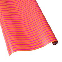 Caspari Bretagne 30 in. x 5 ft. Wrapping Paper in Coral & Pink, 3 Rolls Included