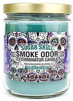 Smoke Odor Exterminator 13oz Jar Candle, Sugar Skull, 13 oz