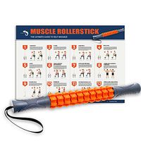 Kamileo Muscle Roller, Massage Roller for Relieving Muscle Soreness Cramping Tightness, Help Legs Back Joints Recovery (Workout Poster Included).