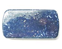 1 Indigo Blue Small Charging Plate Cell Phone/Bed Charging Crystal Orgone Generator Energy Accumulator 528Hz/7.83Hz/Advance Harmonics Many Beautiful Ingredients and Colors!! (Indigo Blue)