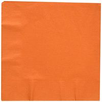 Creative Converting Luncheon Napkins 6.5"X6.5" 50/Pkg-Sunkissed Orange