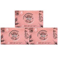 Grab Green Stoneworks Dryer Sheets, Naturally-Derived & Compostable, Free of Wax & Animal-Derived Ingredients, Rose Petal, 50 Sheets, 3-Pack