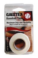 Gauztex® Athletic Tape – Baseball – Self-Adhesive Breathable Gauze – Flexible, Sweatproof Non-Slip Grip (1 Roll), ¾" x 7 ½ yds, White