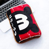 Rechargeable hot Water Bottle Soft Cartoon Double Plug Charging hot Water Bottle Fashion Hand Warmers Warm Handbag, do not Remove Black Bear