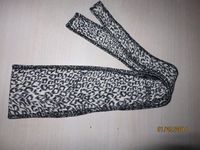 Black/White Animal Print Soft Silky Nylon TIE Blindfold OR Sleep AID