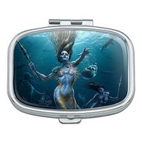 Mermaid Ocean Hunt Rectangle Pill Case Trinket Gift Box